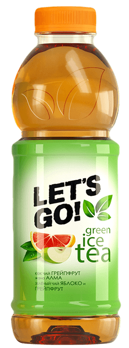 Зелёный чай с яблоком и грейпфрутом